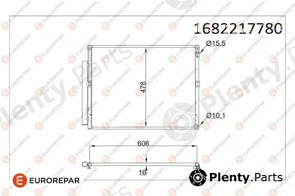 Eurorepar 1682217780 — Condenser, air conditioning