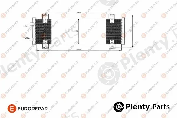 Eurorepar E163368 — Condenser, air conditioning