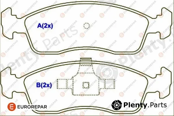 Eurorepar 1686754580 — Brake Pad Set, disc brake
