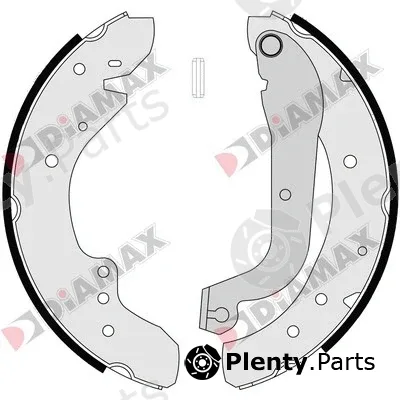 Diamax N01120 — Brake Shoe Set