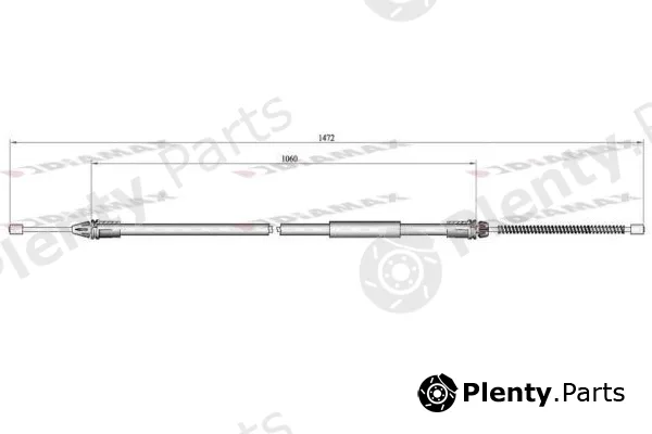 Diamax AA3010 — Cable Pull, parking brake