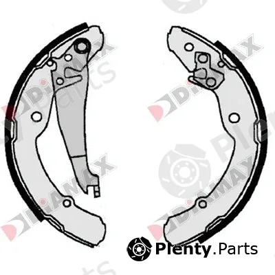 Diamax N01077 — Brake Shoe Set