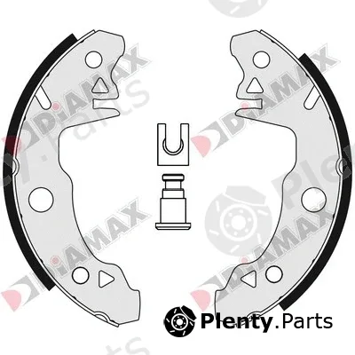 Diamax N01012 — Brake Shoe Set