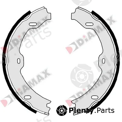 Diamax N01345 — Brake Shoe Set, parking brake