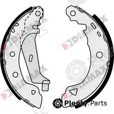 Diamax N01083 — Brake Shoe Set
