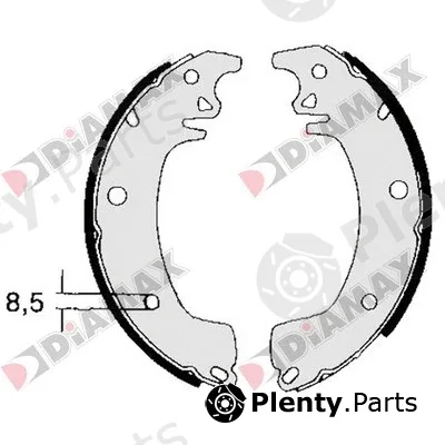 Diamax N01039 — Brake Shoe Set