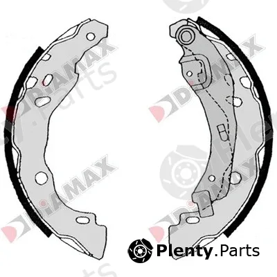 Diamax N01007 — Brake Shoe Set
