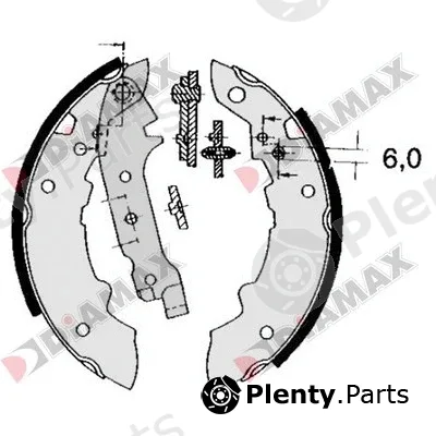 Diamax N01058 — Brake Shoe Set
