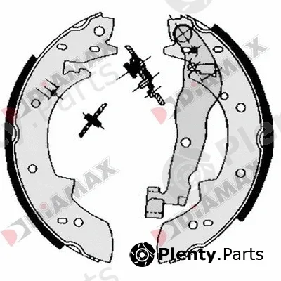 Diamax N01014 — Brake Shoe Set