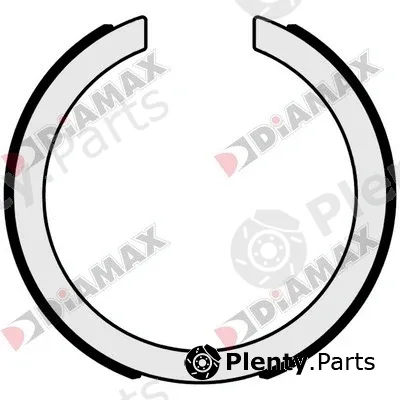 Diamax N01170 — Brake Shoe Set, parking brake