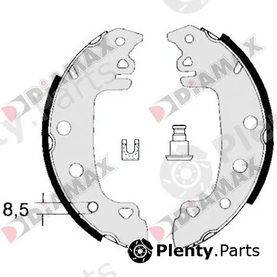 Diamax N01146 — Brake Shoe Set
