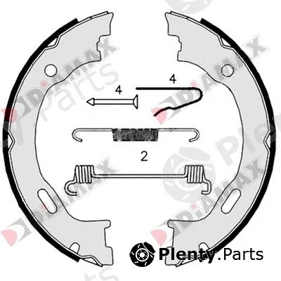 Diamax N01332 — Brake Shoe Set, parking brake