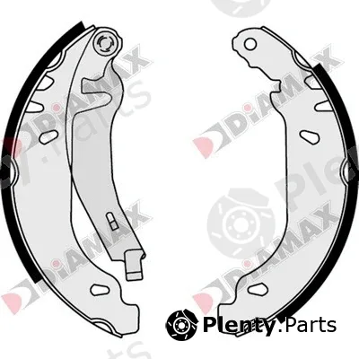 Diamax N01078 — Brake Shoe Set