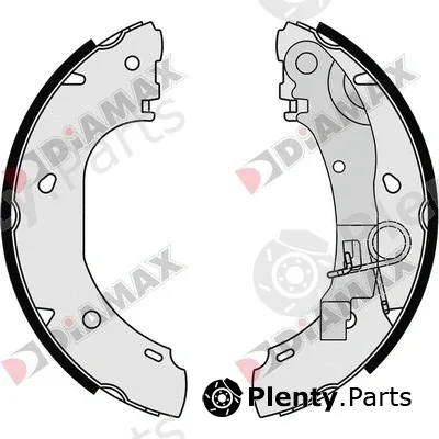 Diamax N01089 — Brake Shoe Set