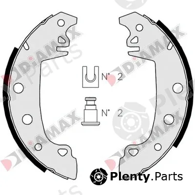Diamax N01035 — Brake Shoe Set