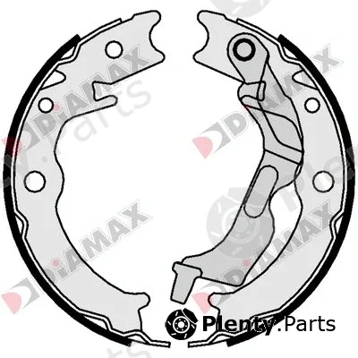 Diamax N01370 — Brake Shoe Set, parking brake
