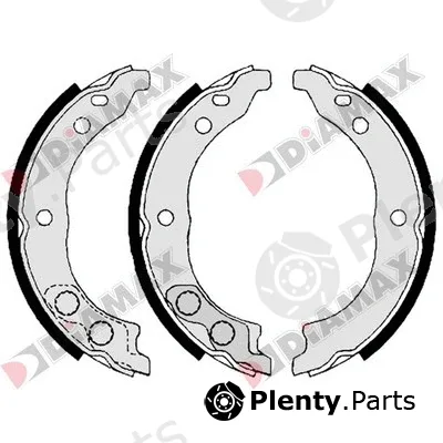 Diamax N01059 — Brake Shoe Set, parking brake