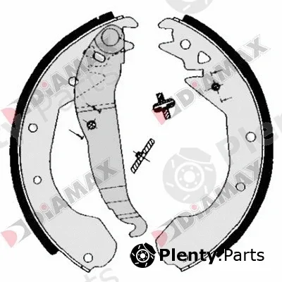 Diamax N01066 — Brake Shoe Set