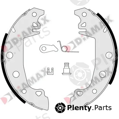 Diamax N01020 — Brake Shoe Set