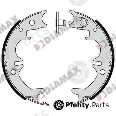 Diamax N01400 — Brake Shoe Set, parking brake