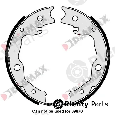 Diamax N01377 — Brake Shoe Set, parking brake