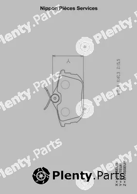 NPS M361I18 — Brake Pad Set, disc brake
