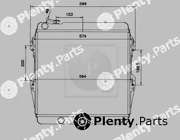 NPS T156A23 — Radiator, engine cooling