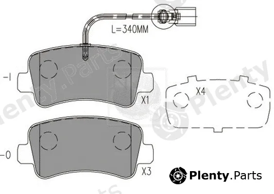 NPS N361N71 — Brake Pad Set, disc brake