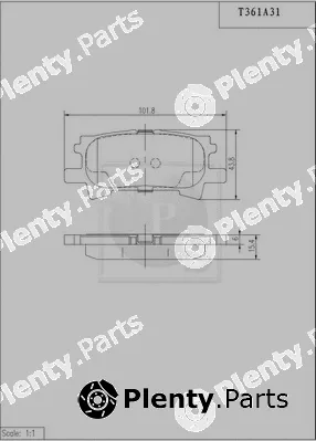 NPS T361A31 — Brake Pad Set, disc brake