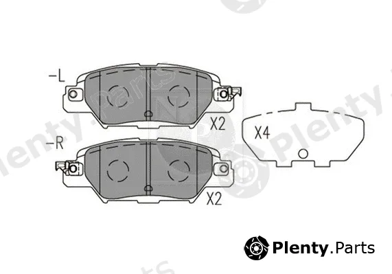 NPS M361A23 — Brake Pad Set, disc brake