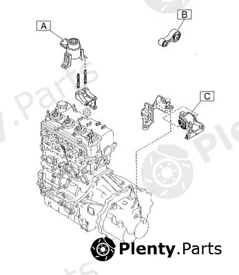 Mounting, engine