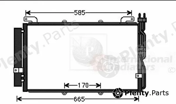 NPS H526I09 — Condenser, air conditioning