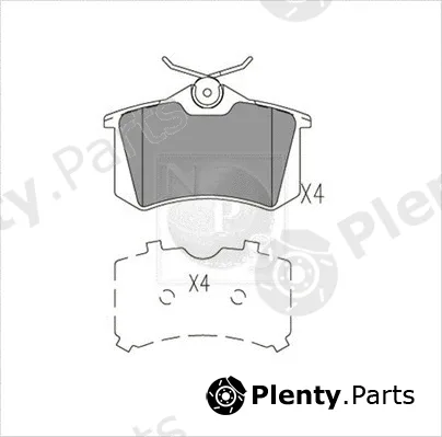 NPS P361A01 — Brake Pad Set, disc brake