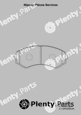 NPS M360A13 — Brake Pad Set, disc brake