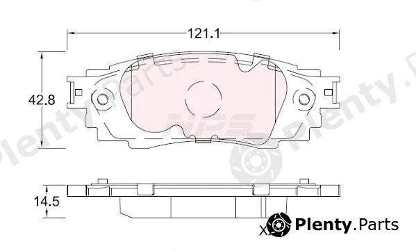 NPS T360A136 — Brake Pad Set, disc brake