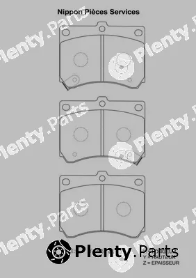 NPS M360A35 — Brake Pad Set, disc brake