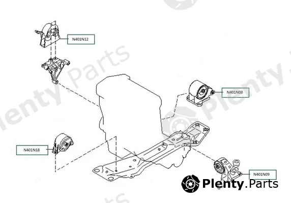 NPS N401N18 — Mounting, engine