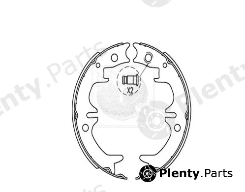 NPS T350A96 — Brake Shoe Set