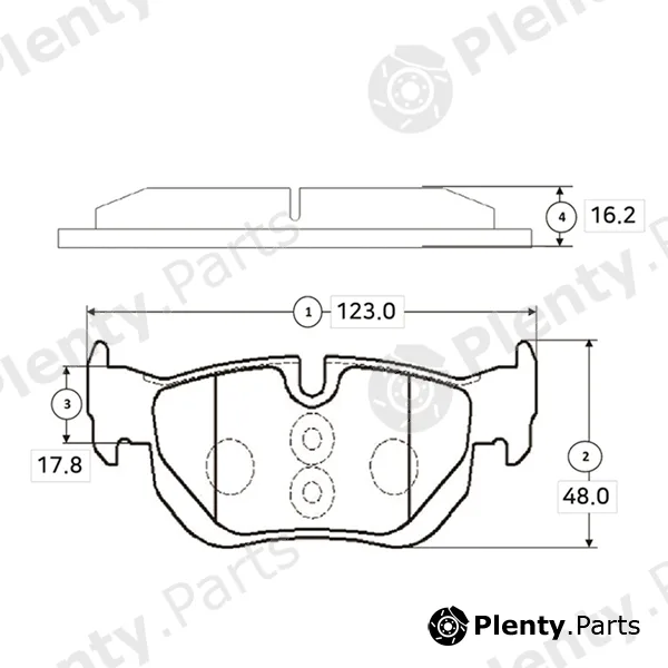 CTR GK0024 — Brake Pad Set, disc brake