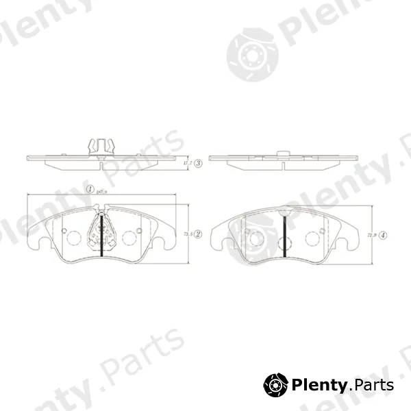 CTR GK1476 — Brake Pad Set, disc brake