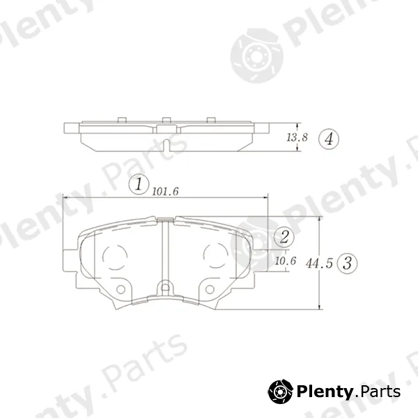 CTR GK1475 — Brake Pad Set, disc brake