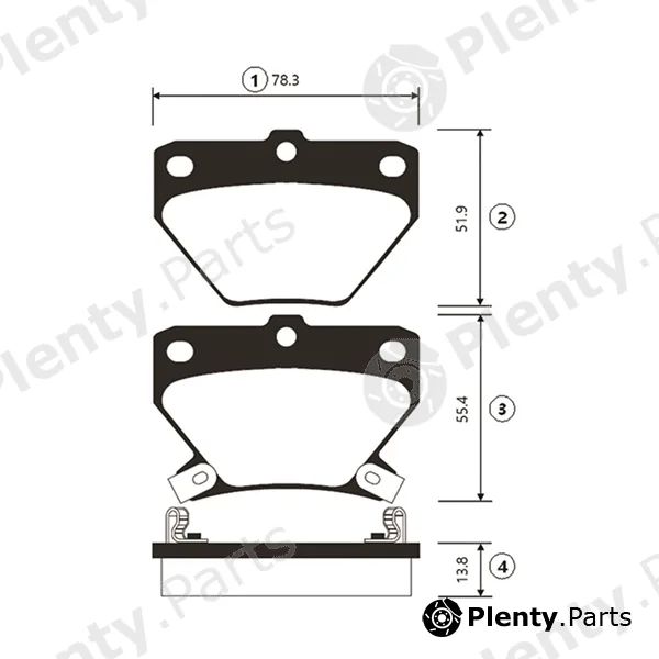 CTR GK1056 — Brake Pad Set, disc brake