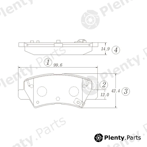 CTR GK1393 — Brake Pad Set, disc brake