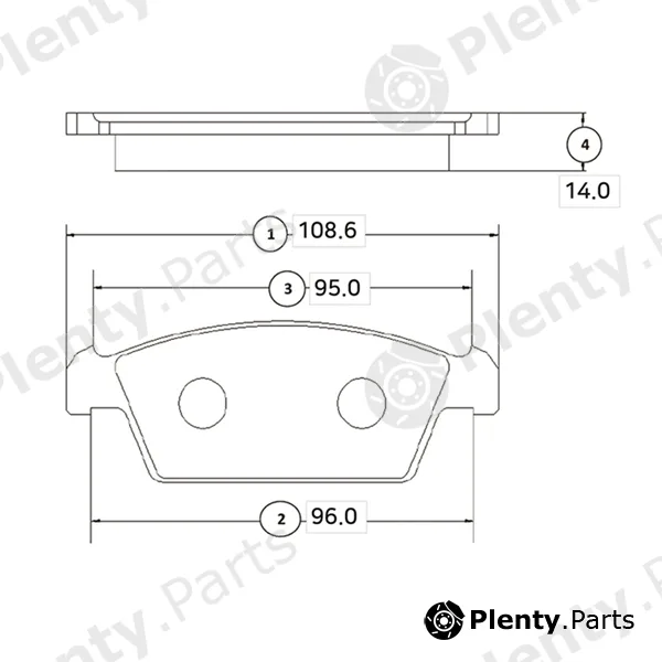 CTR GK0429 — Brake Pad Set, disc brake