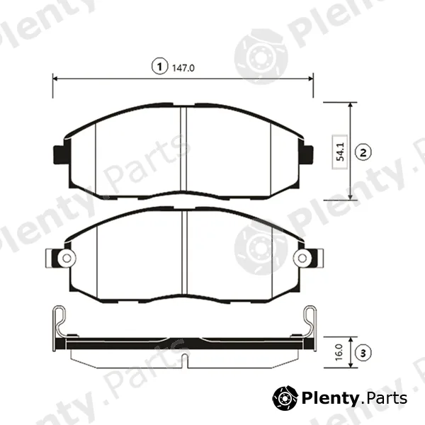 CTR GK0472 — Brake Pad Set, disc brake