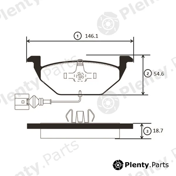CTR GK1229 — Brake Pad Set, disc brake