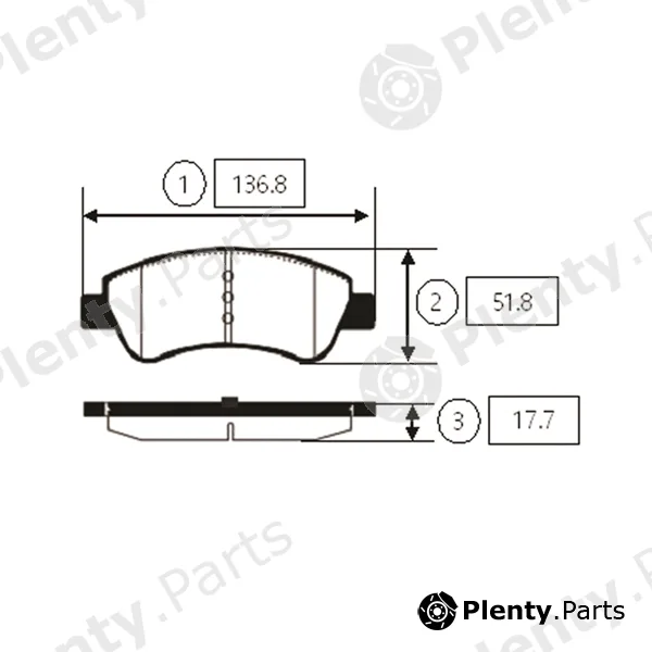 CTR GK0863 — Brake Pad Set, disc brake