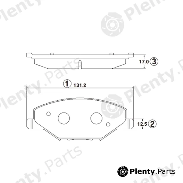 CTR GK1428 — Brake Pad Set, disc brake