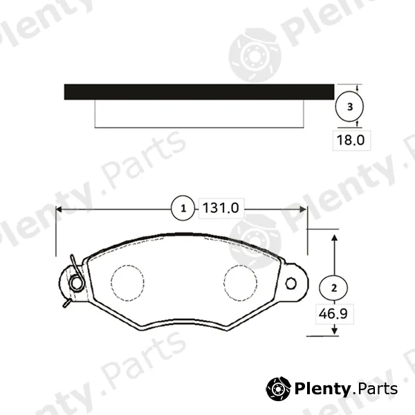 CTR GK0931 — Brake Pad Set, disc brake