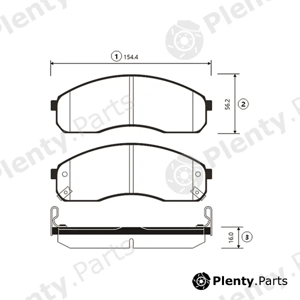 CTR GK0519 — Brake Pad Set, disc brake